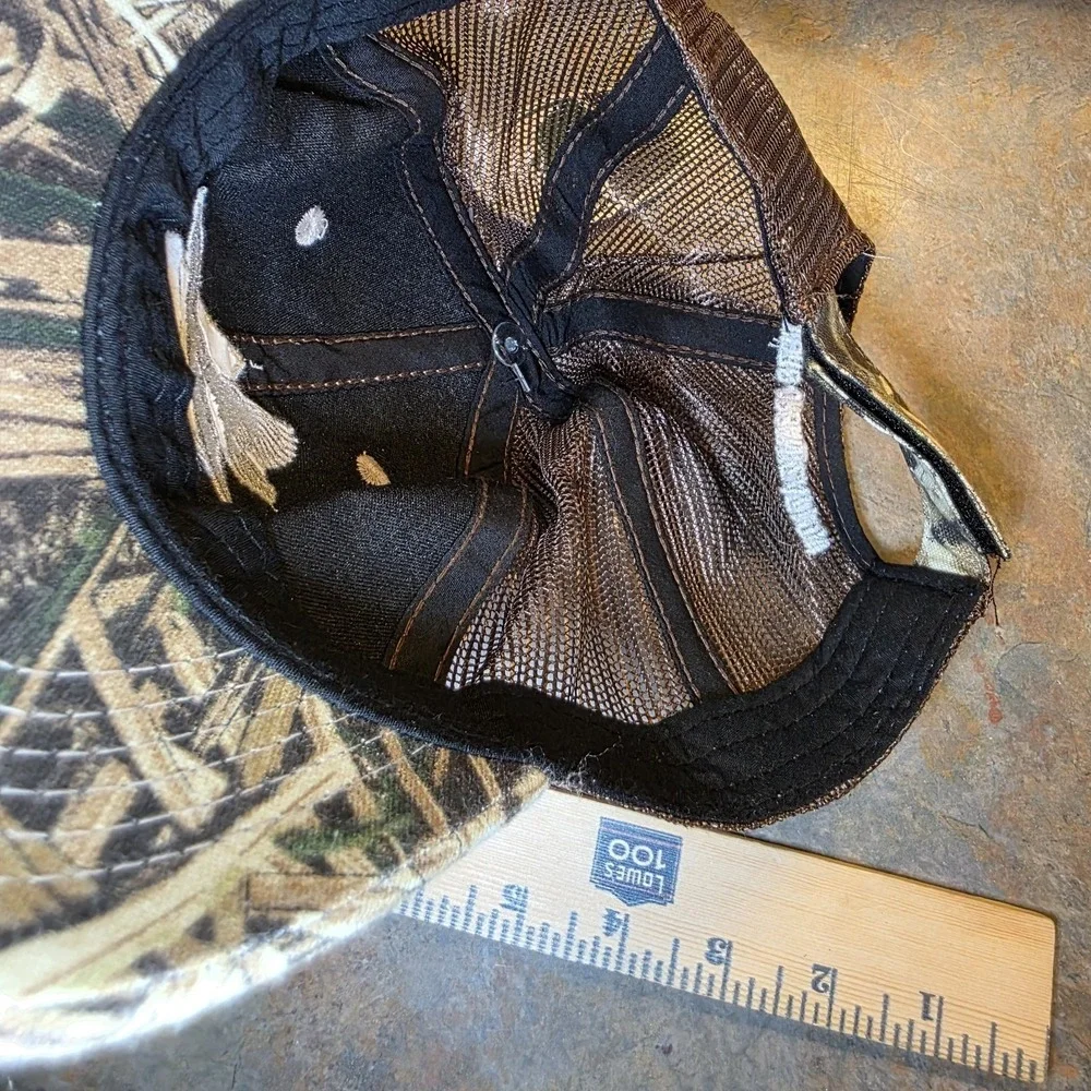 Delta Waterfowl Foundation Camoflauge Mesh Back Strapback Hat Cap NWT Mossy Oak